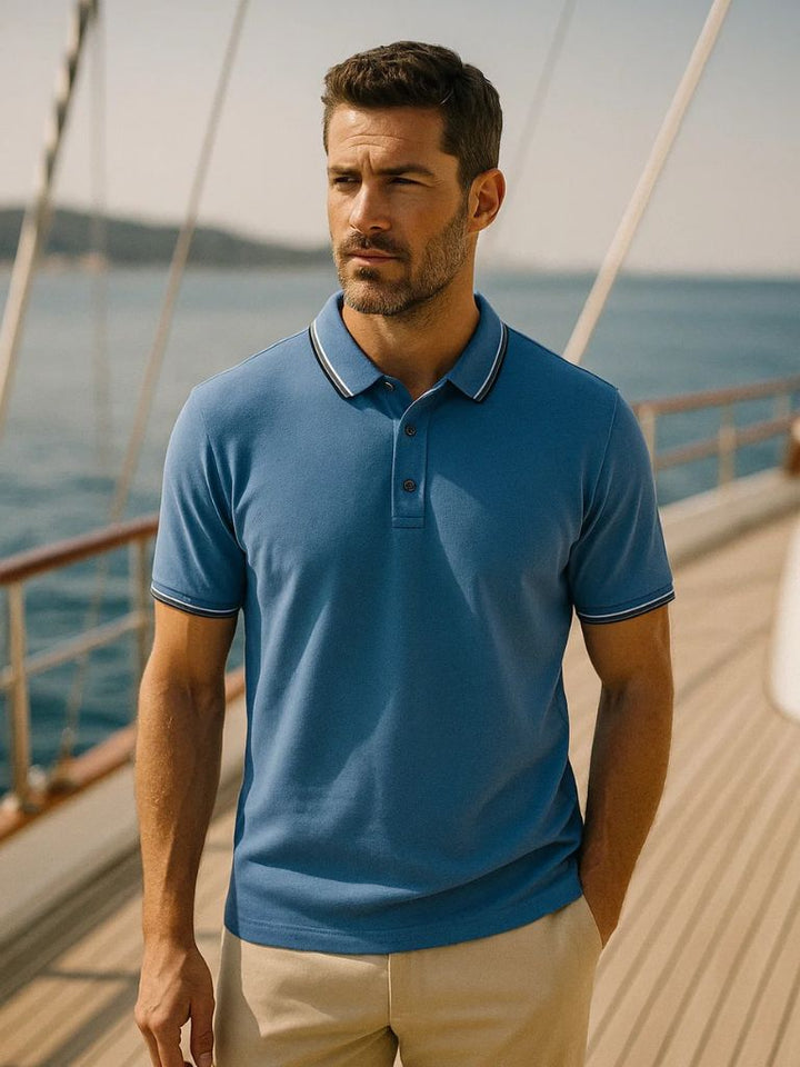 David | Clássico polo azzurro