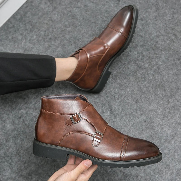 José | Botas doppio monk-strap em pele sintética
