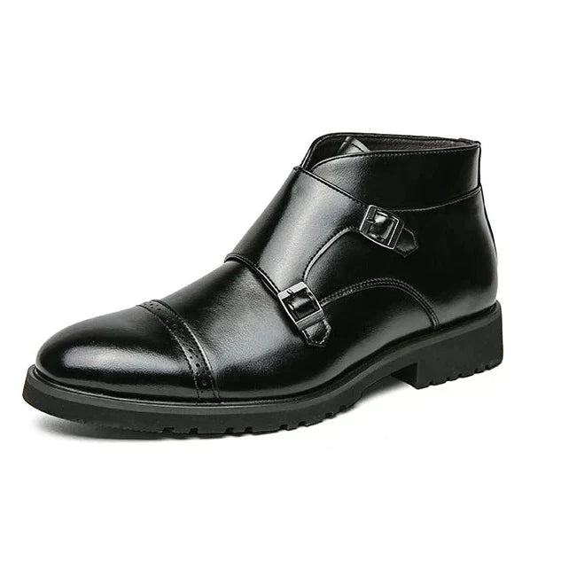 José | Botas doppio monk-strap em pele sintética