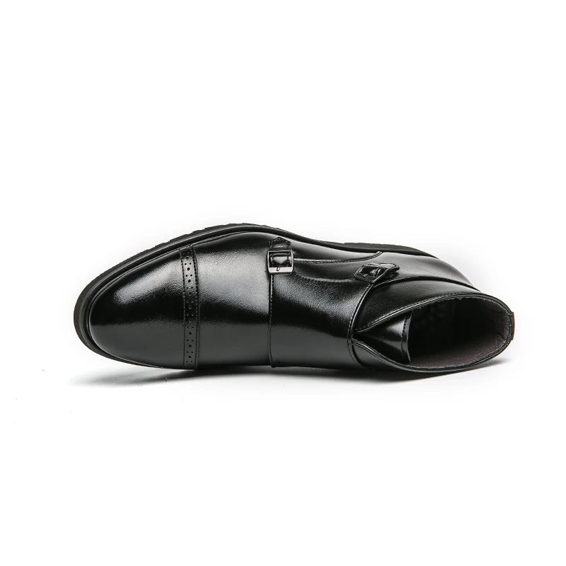 José | Botas doppio monk-strap em pele sintética
