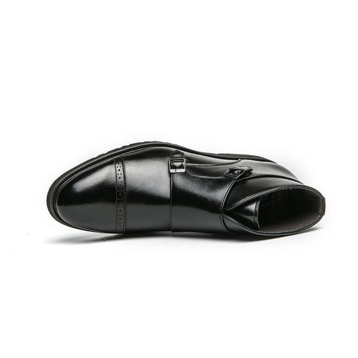 José | Botas doppio monk-strap em pele sintética