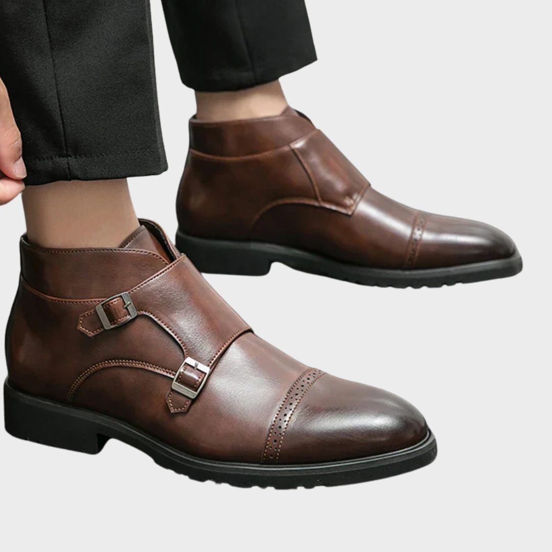 José | Botas doppio monk-strap em pele sintética