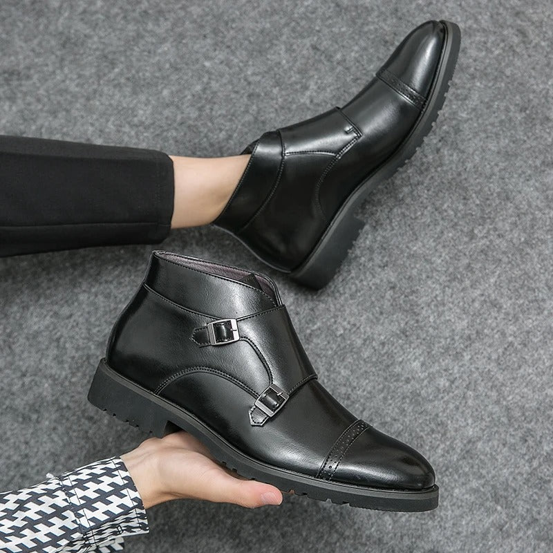 José | Botas doppio monk-strap em pele sintética