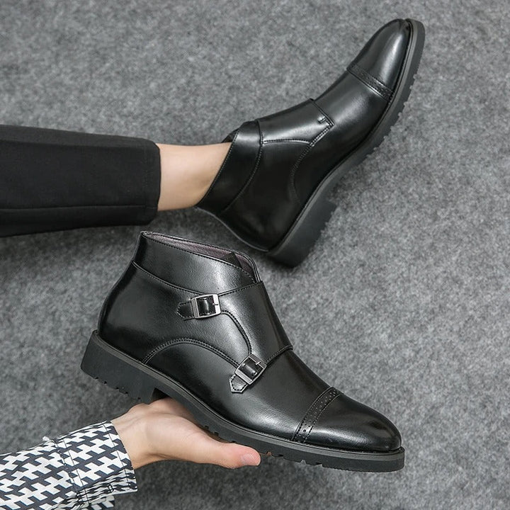 José | Botas doppio monk-strap em pele sintética