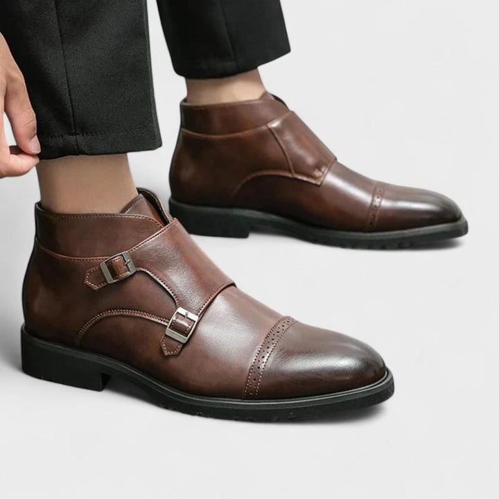 José | Botas doppio monk-strap em pele sintética