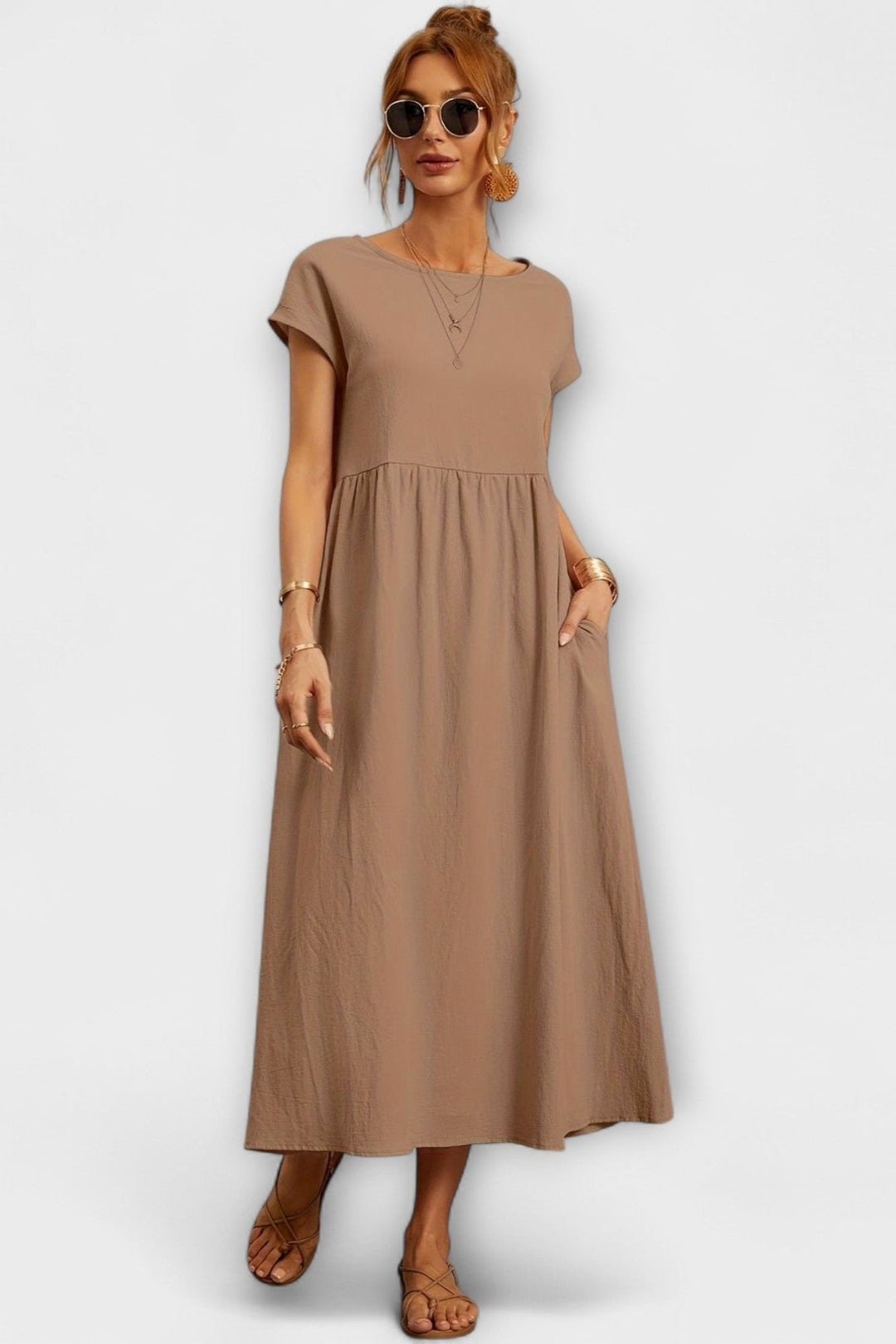 Andreia | Vestido com bolsos laterais