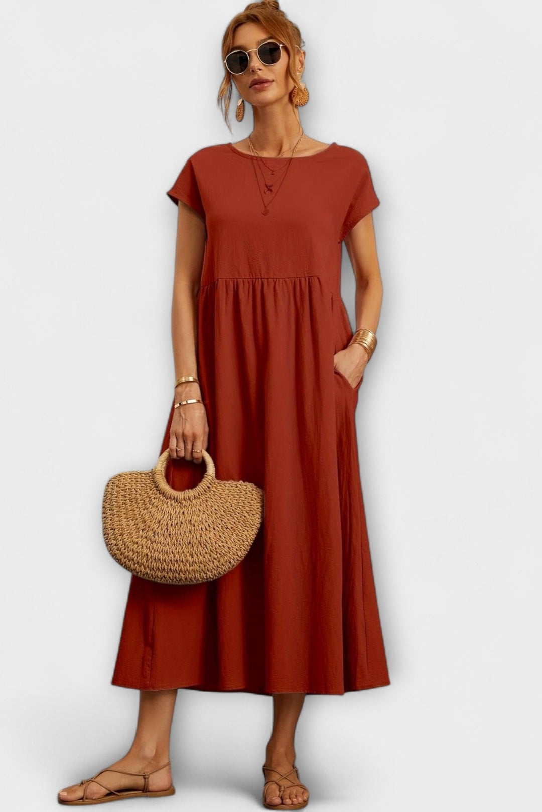 Andreia | Vestido com bolsos laterais