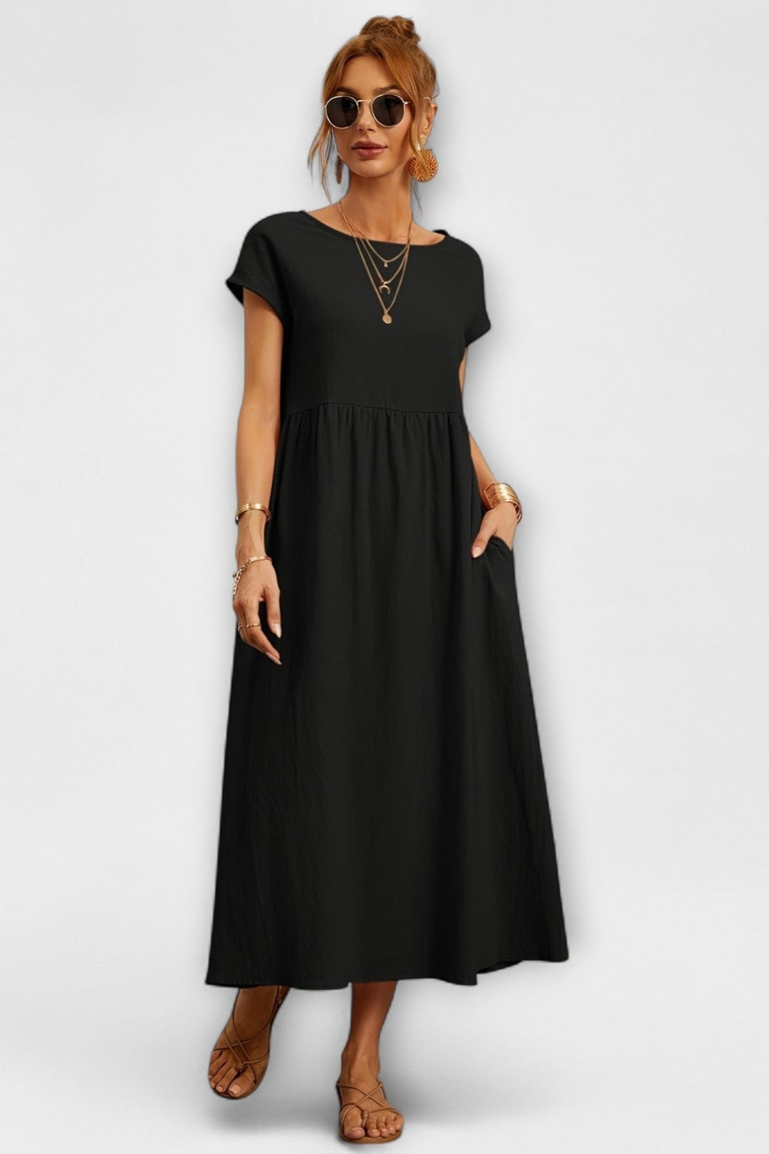 Andreia | Vestido com bolsos laterais
