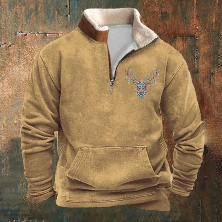 Aníbal | Sweatshirt elegante com fecho