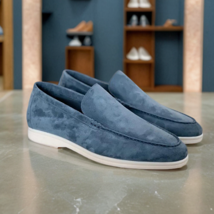 Jorge | Mocassins em pele em camurça premium