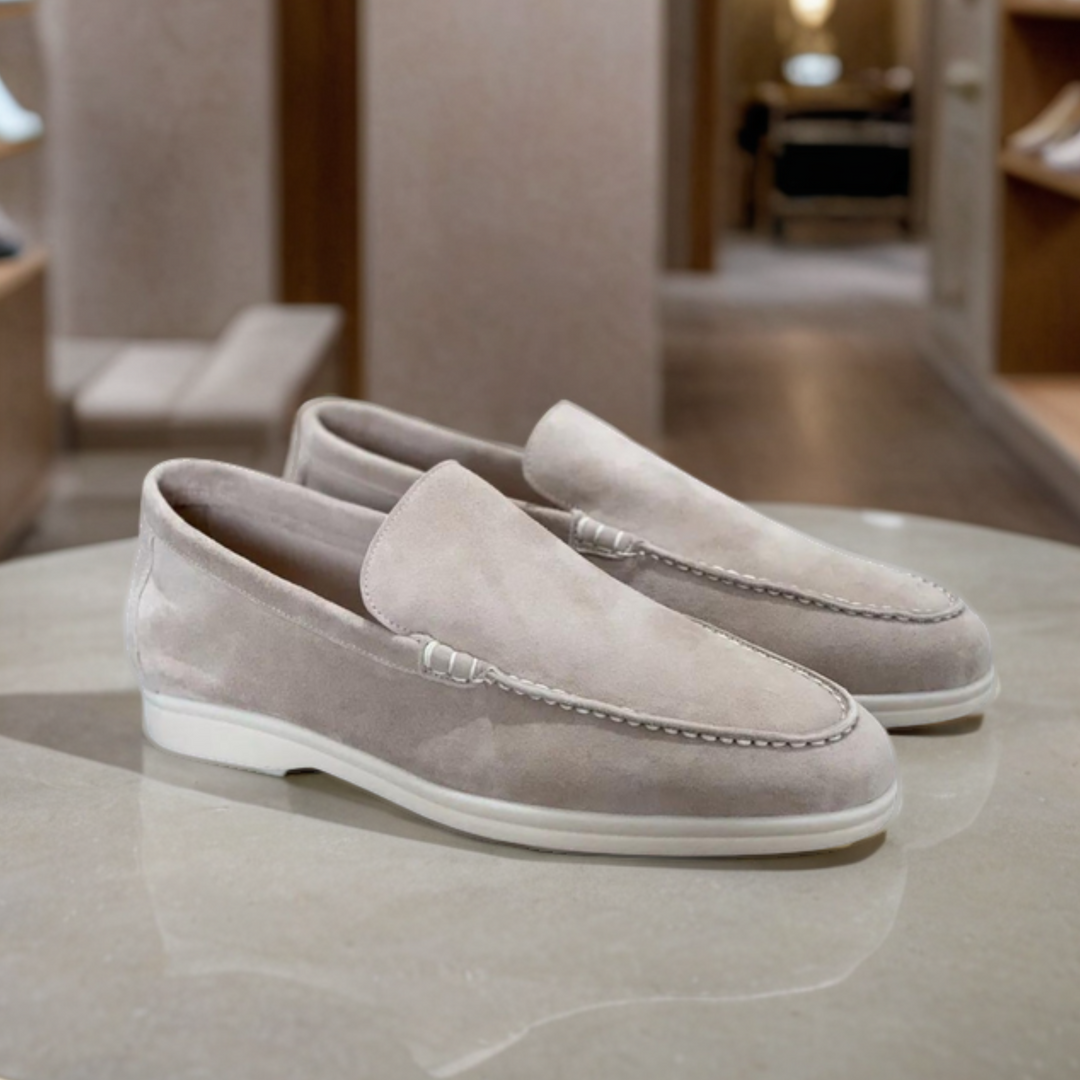 Jorge | Mocassins em pele em camurça premium