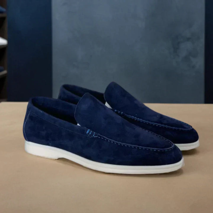 Jorge | Mocassins em pele em camurça premium
