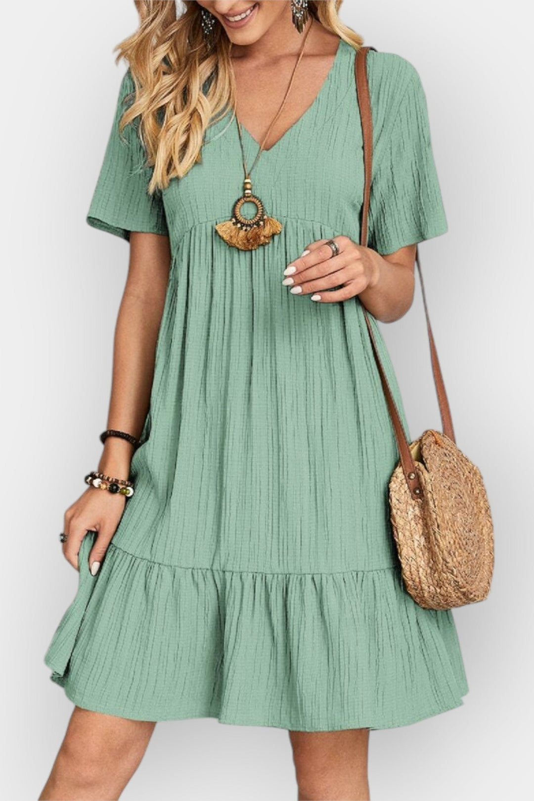 Cristina | Vestido com decote em V