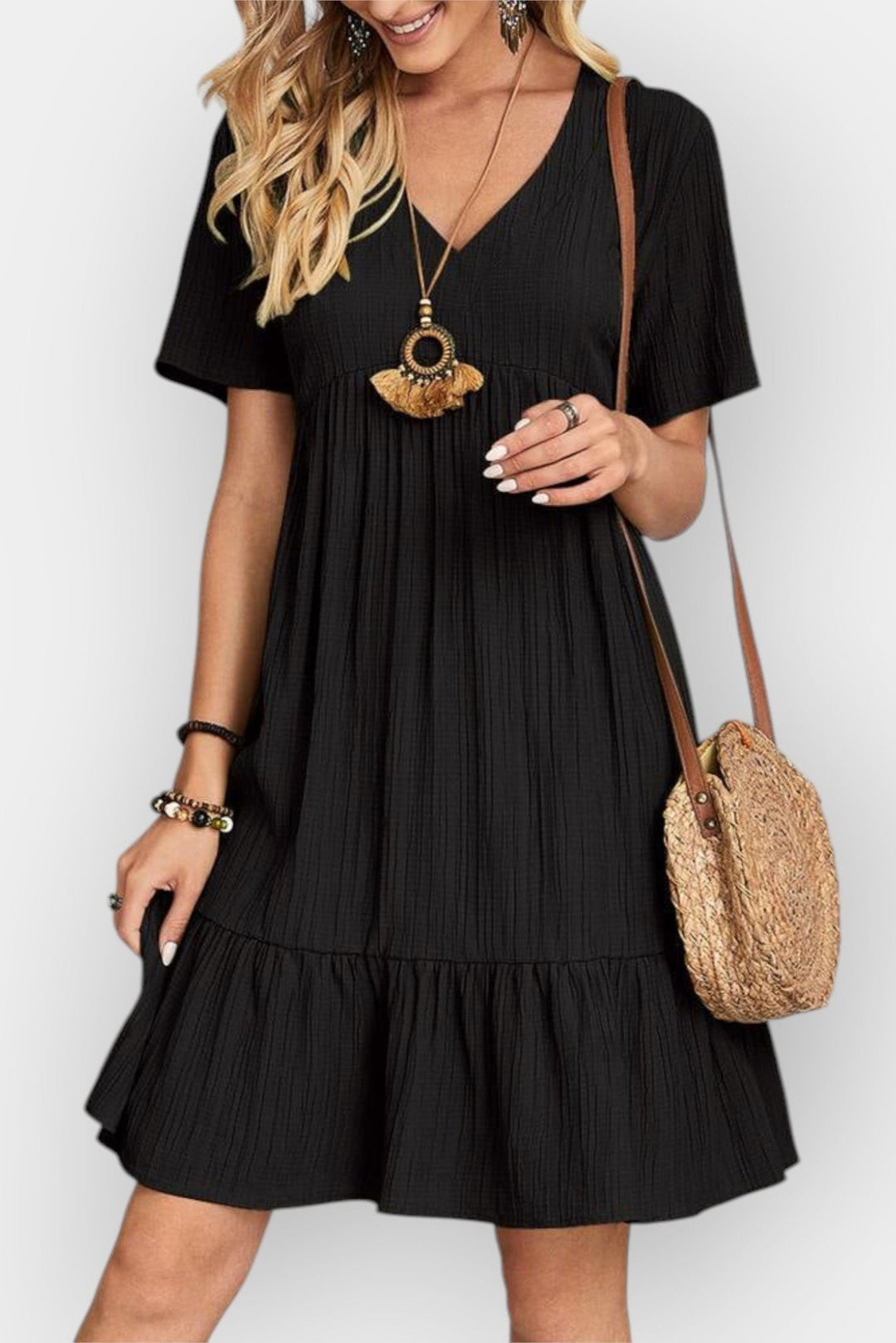 Cristina | Vestido com decote em V