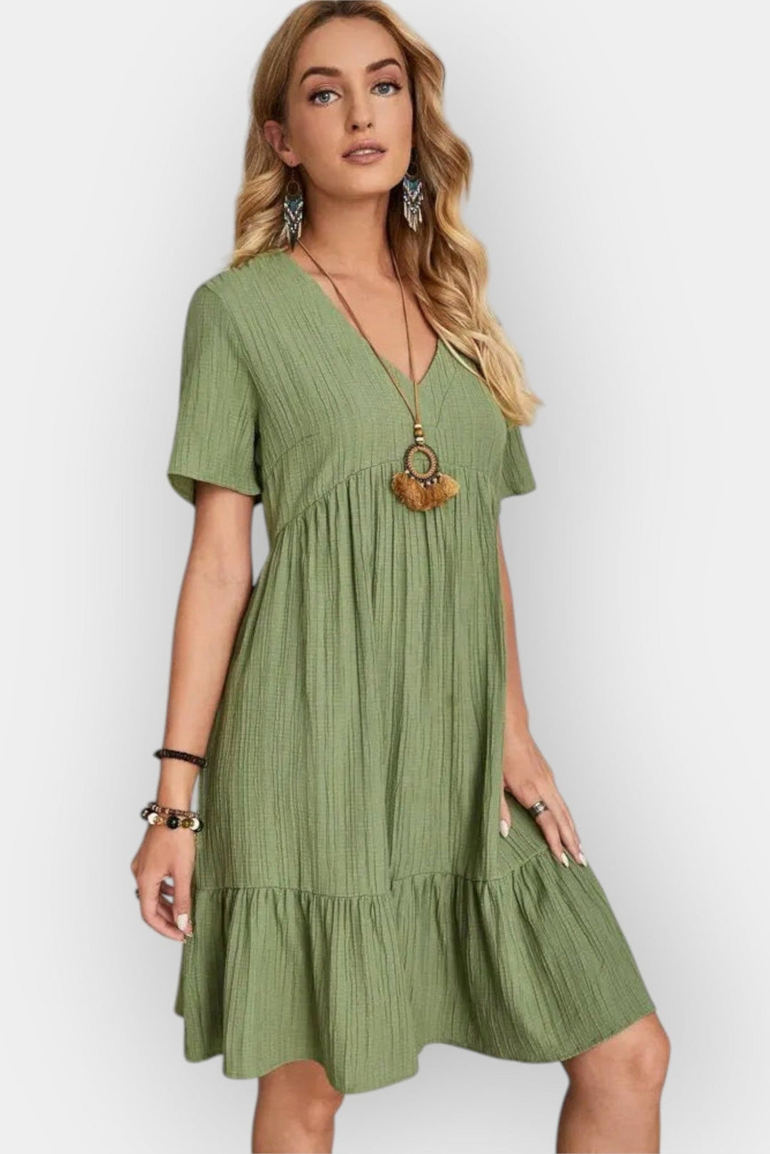 Cristina | Vestido com decote em V