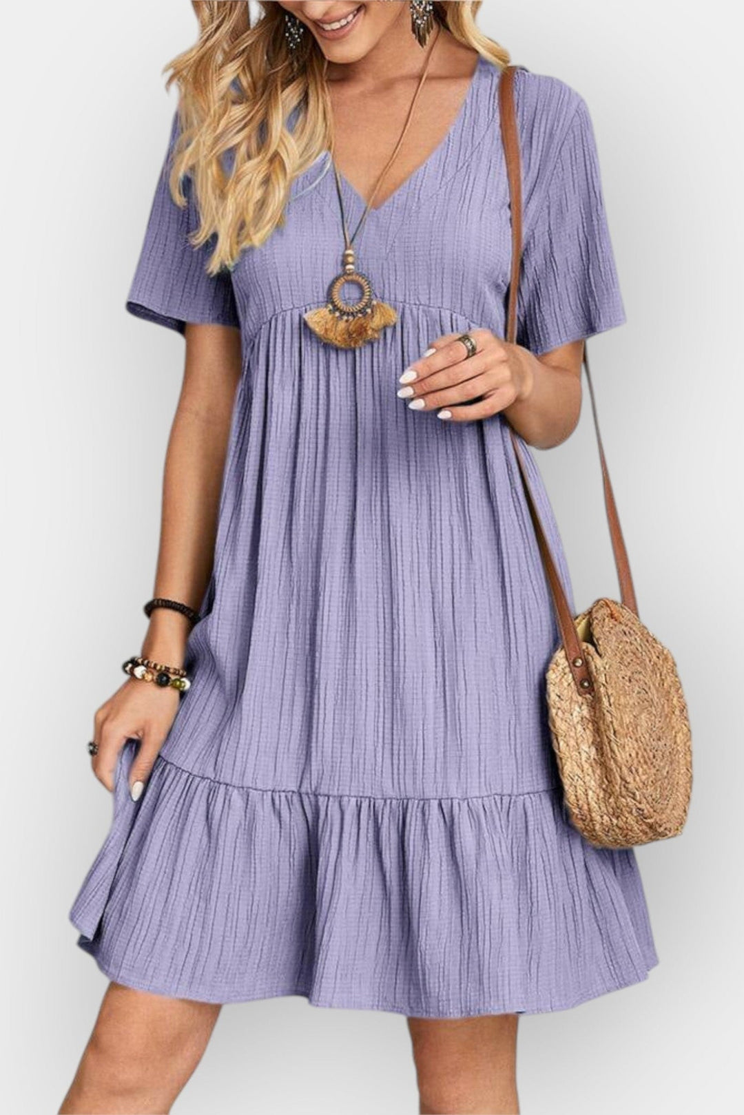 Cristina | Vestido com decote em V