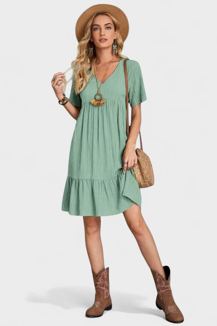 Cristina | Vestido com decote em V
