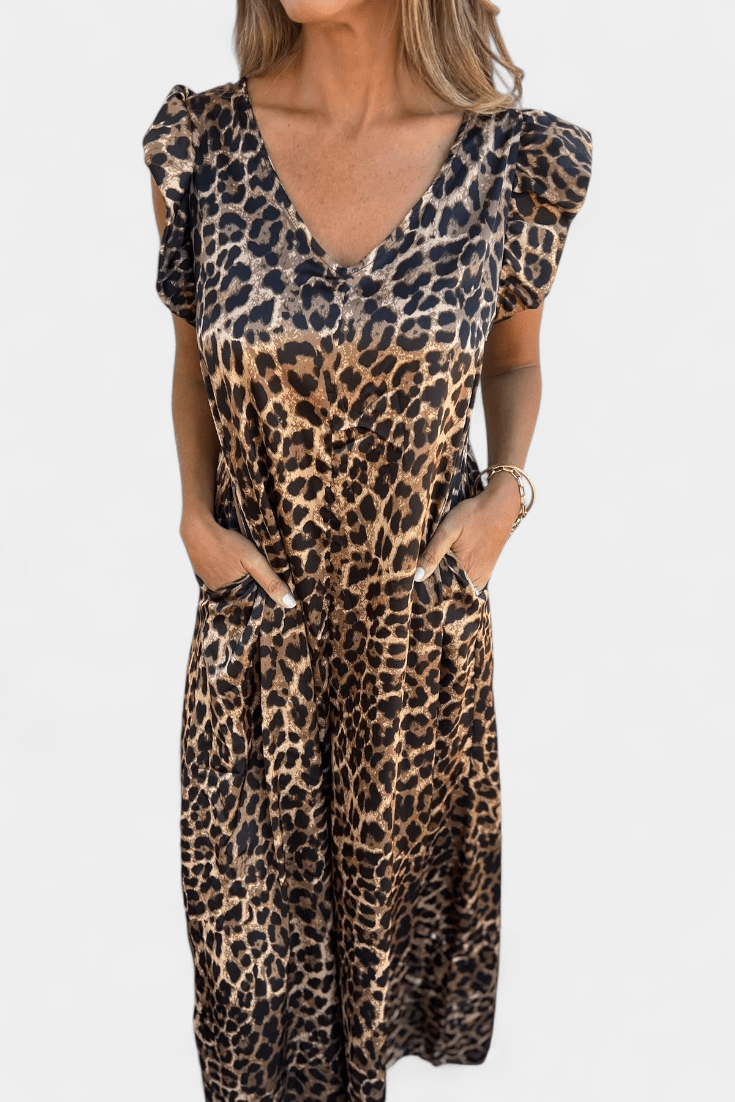 Catarina | Macacão animal print leopardo