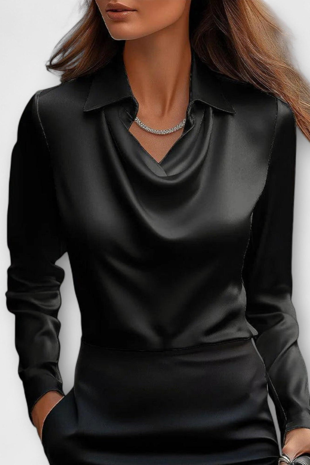 Andreia | Blusa em cetim