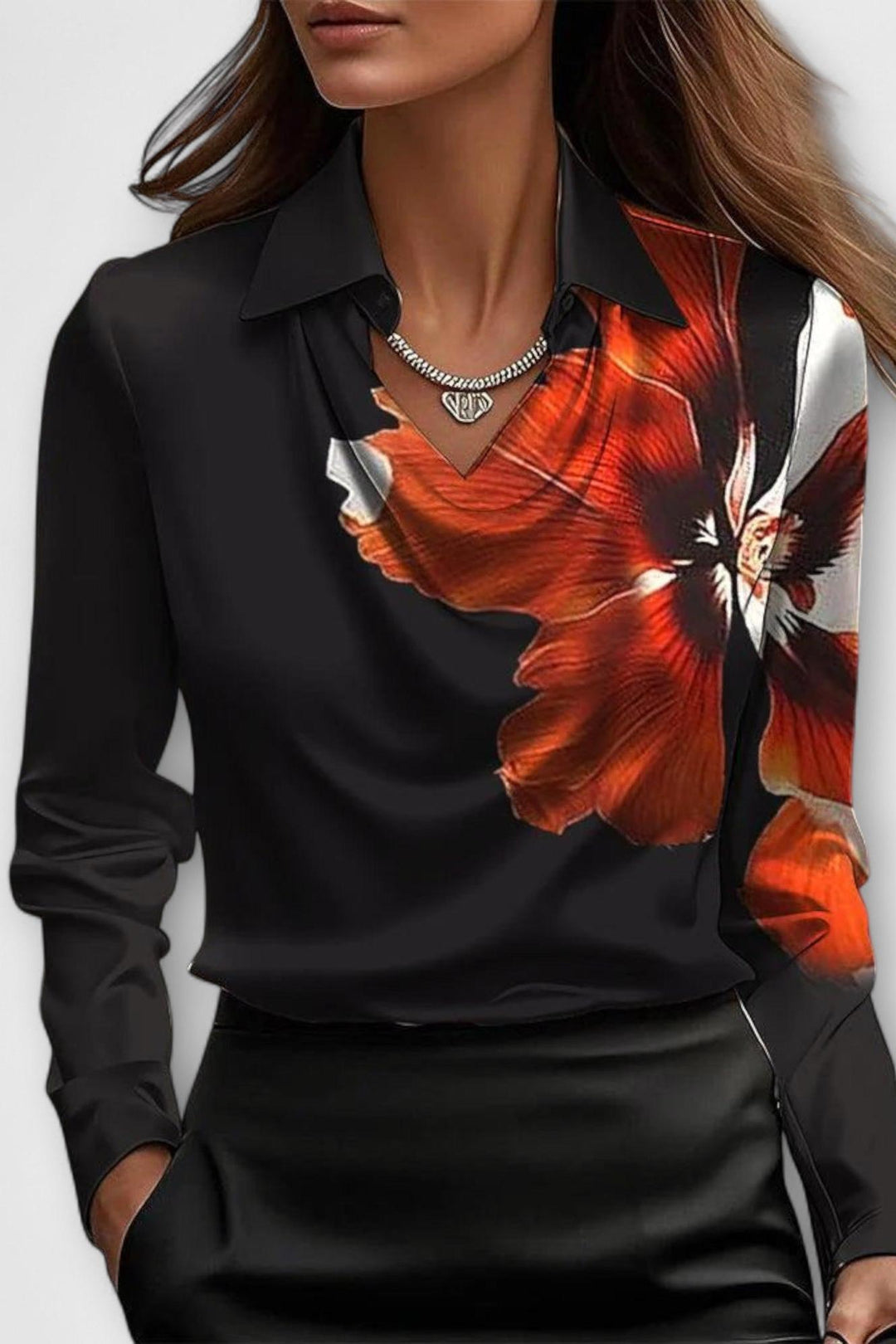 Andreia | Blusa em cetim