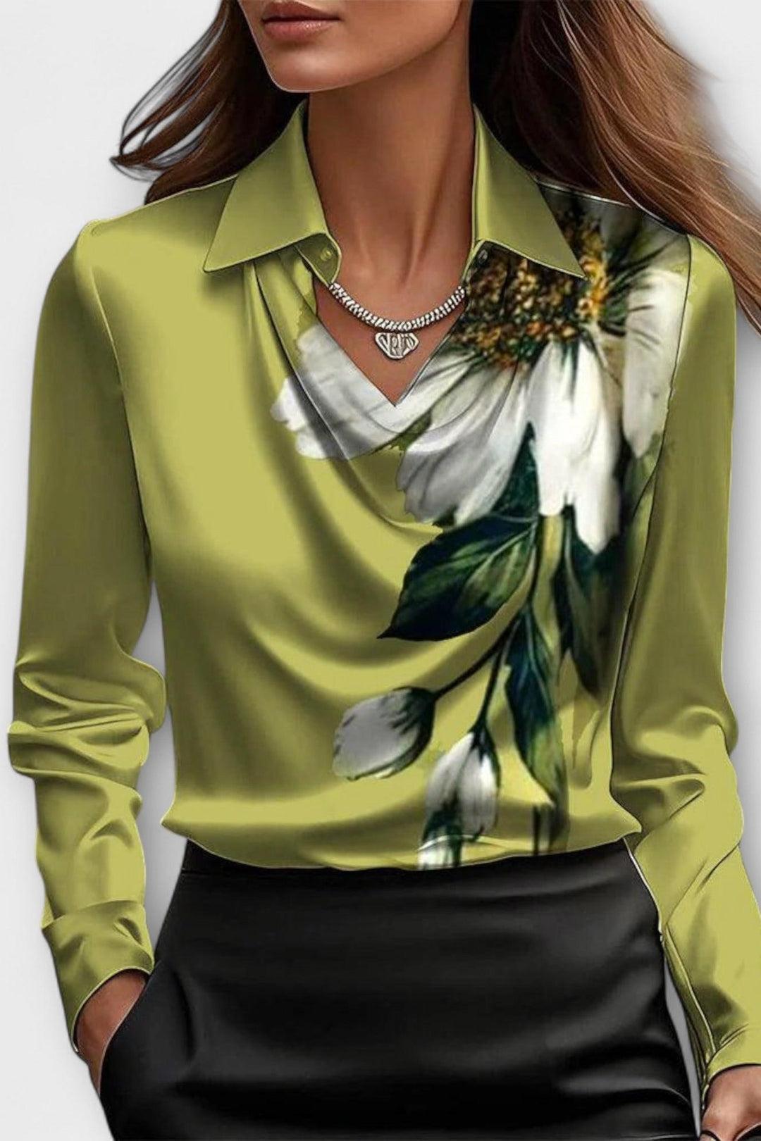 Andreia | Blusa em cetim