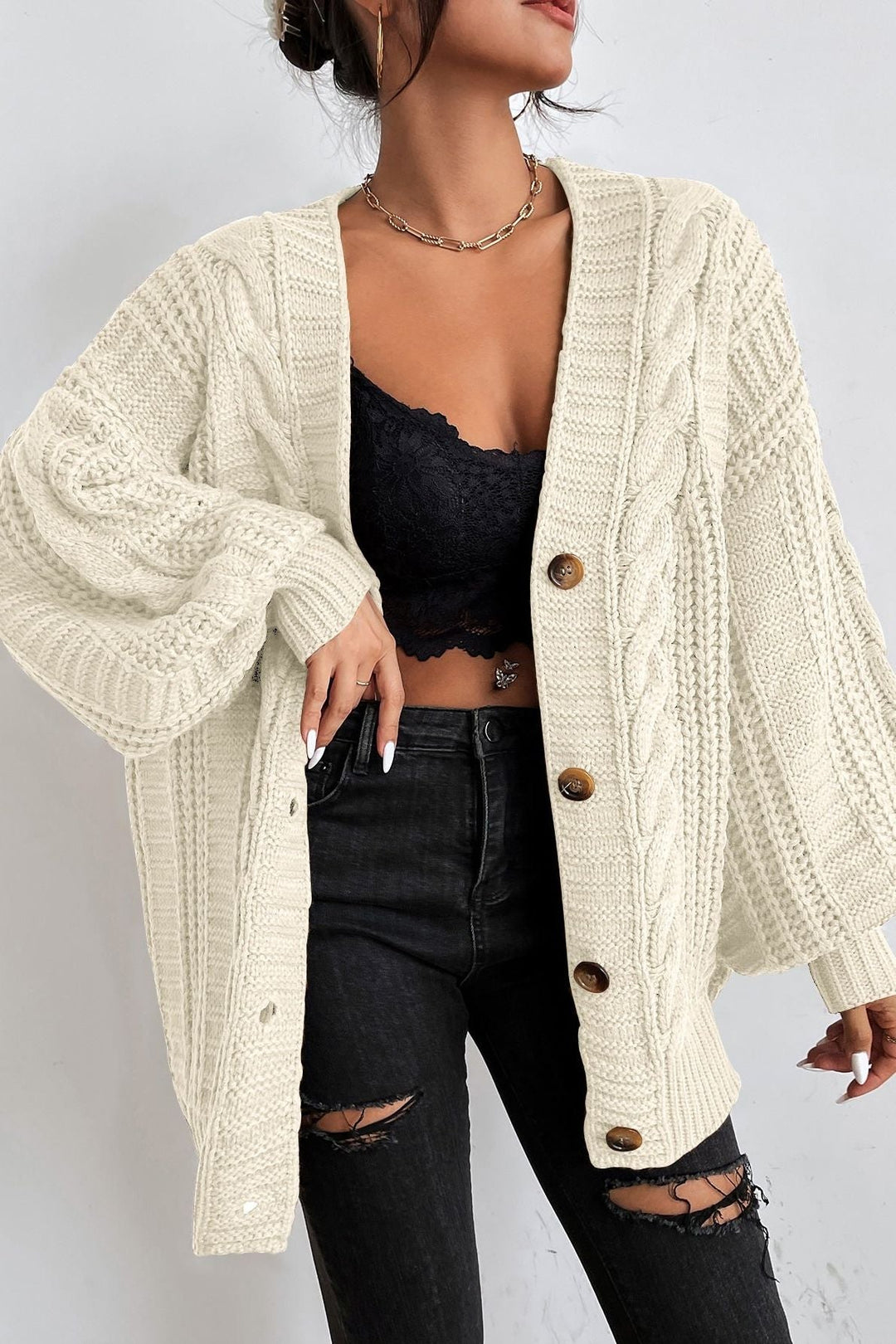 Ângela | Cardigan oversized