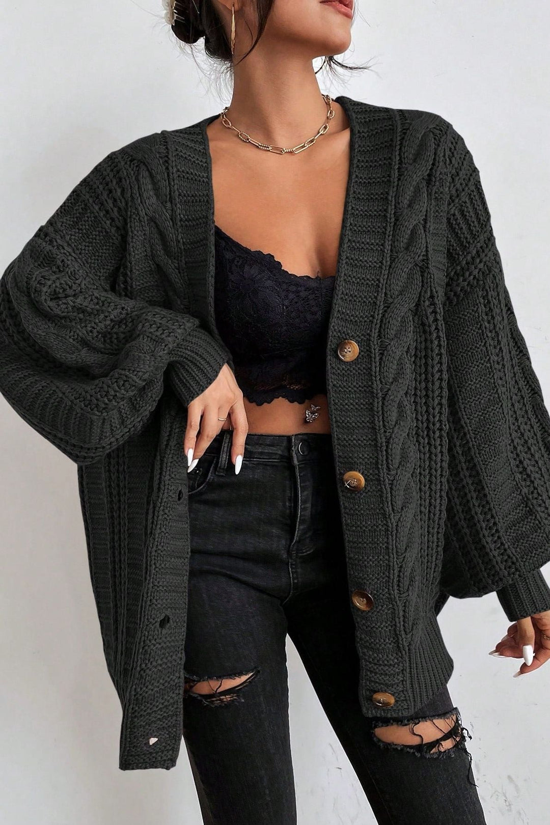 Ângela | Cardigan oversized