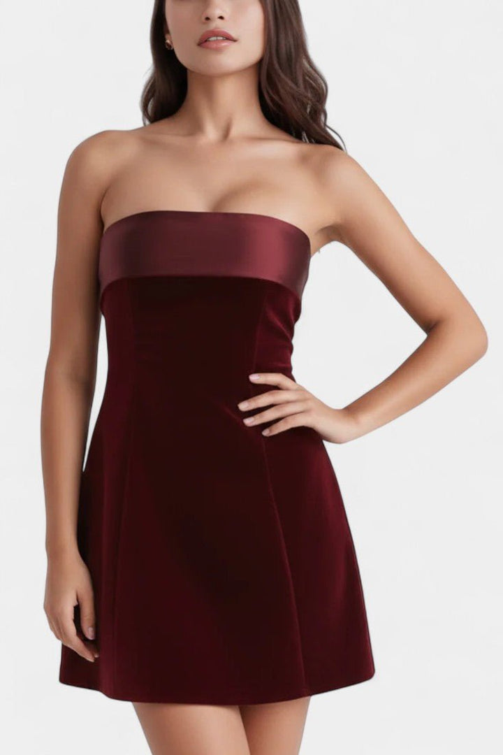 Tânia | Vestido em veludo
