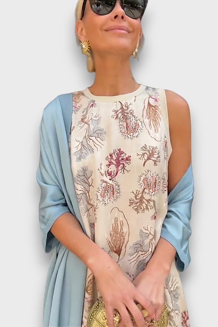 Tânia | Vestido comprido floral