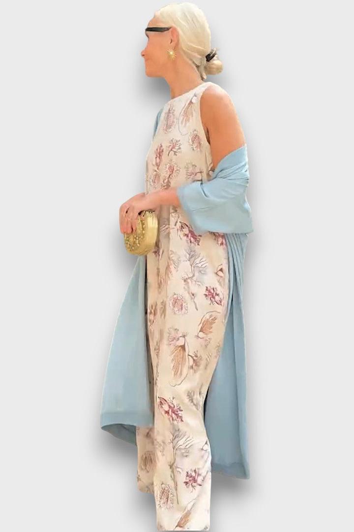 Tânia | Vestido comprido floral