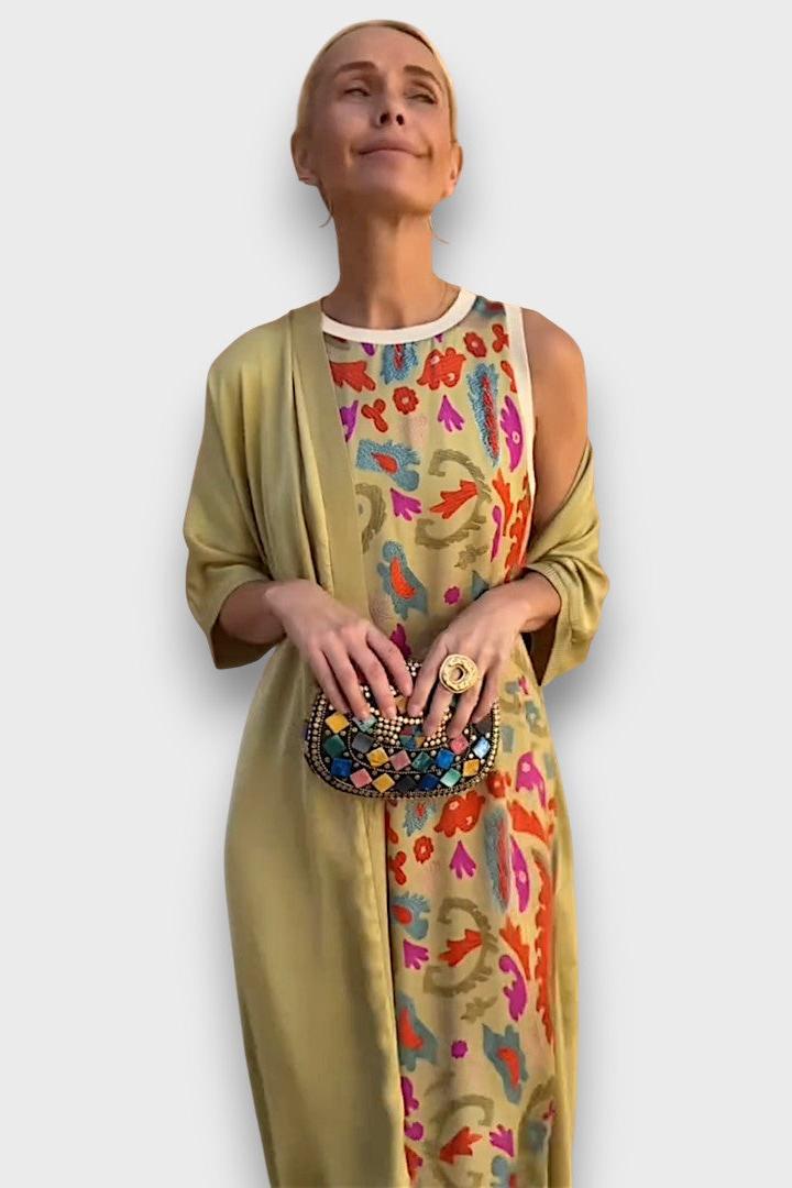 Tânia | Vestido comprido floral