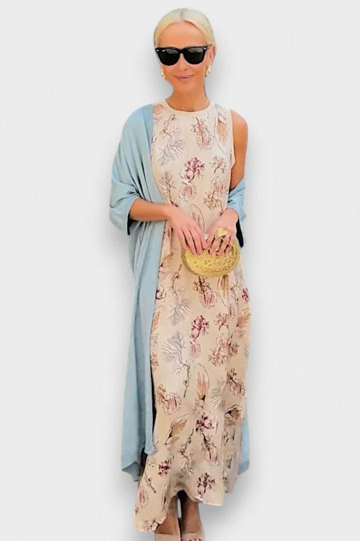 Tânia | Vestido comprido floral