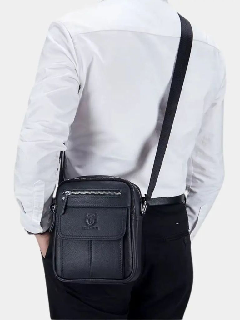 Casimiro | Mala messenger em pele