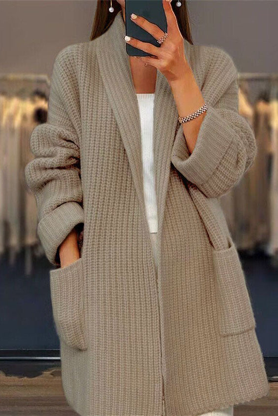 Anabela | Cardigan trabalhado a malha