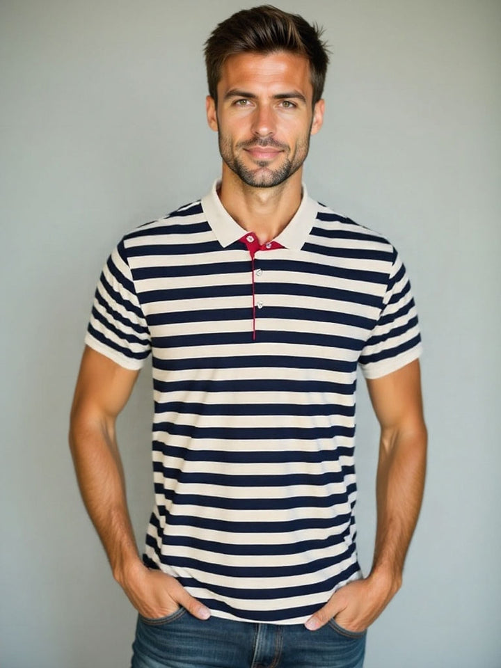 Bernardo | Polo de verão às riscas