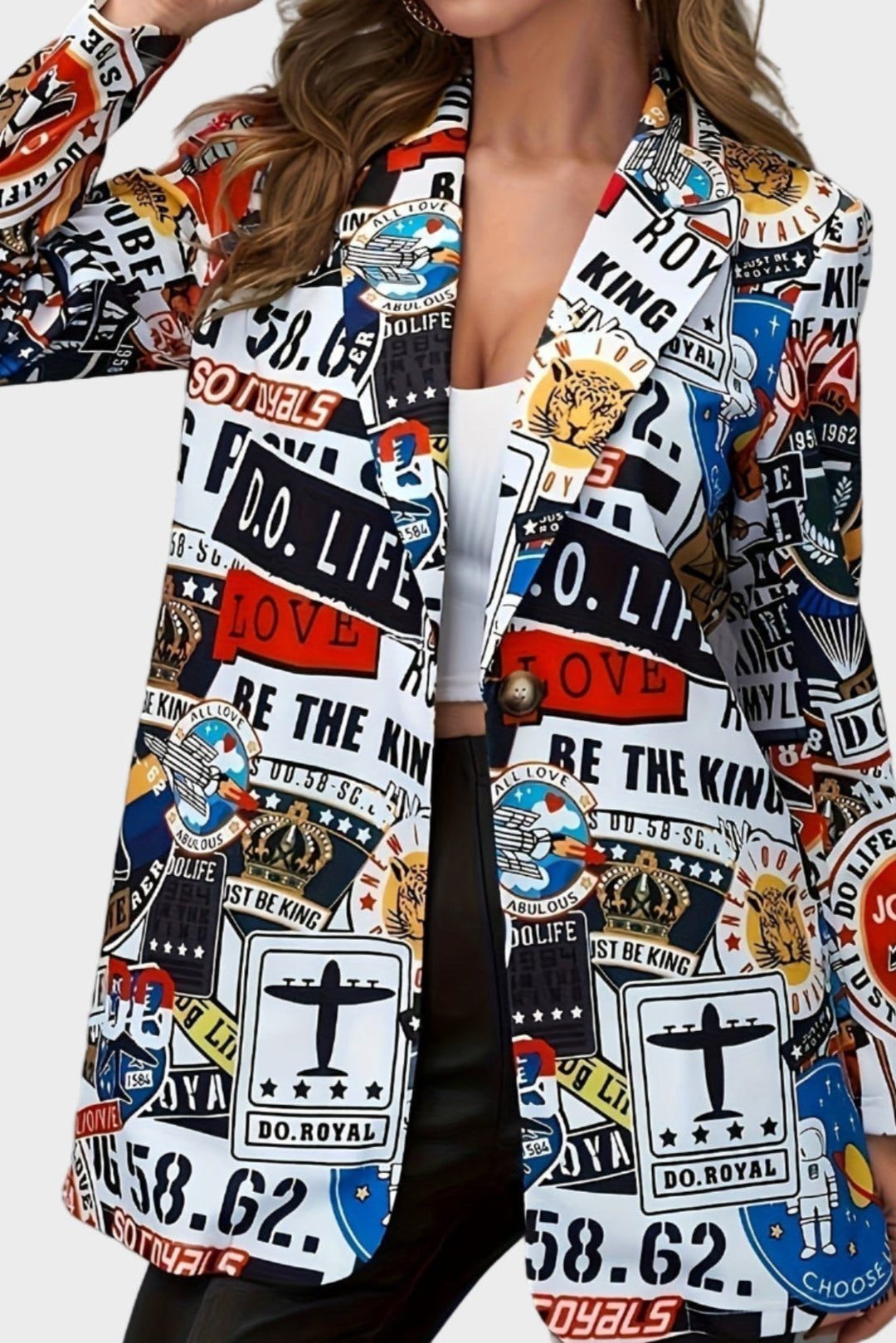Cristina | Casaco blazer graffiti