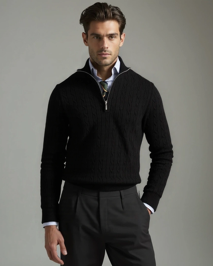 Renato | Camisola fecho com padrão