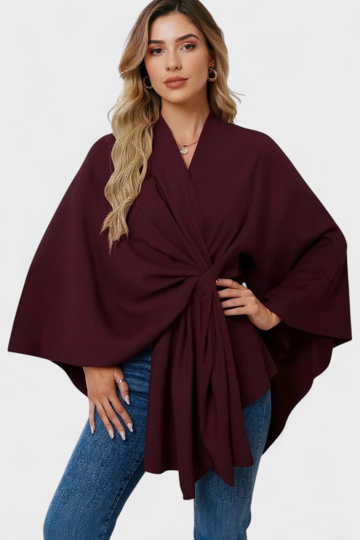 Filipa | Poncho draperet elegante